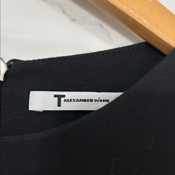 Alexander Wang Black Long Sleeve Cutout Midi Sheath Dress - Picture 6 of 9